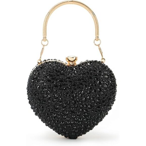 NEW Sparkling Bling Swarovski Crystal Rhinestone Valentine Heart Purse +… - Picture 9 of 9